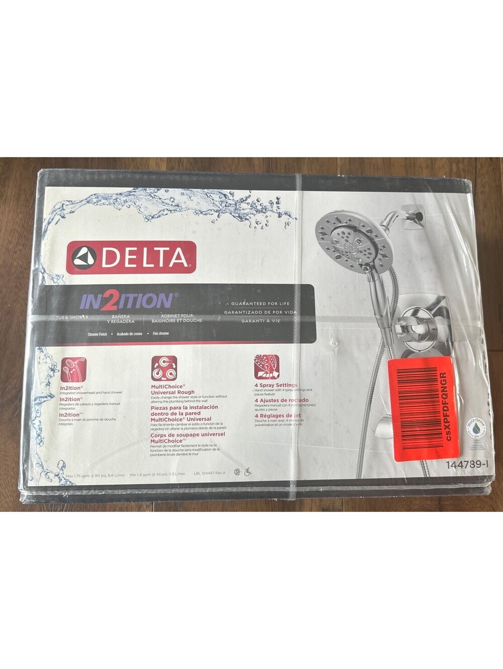 Delta 144789-I Vesna In2ition 2-in-1 5-Spray Tub & Shower Faucet NEW SEALED